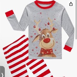 Christmas Pajamas 3T Reindeer Pjs Toddler Holiday Long Sleeve Sleepwear Sets